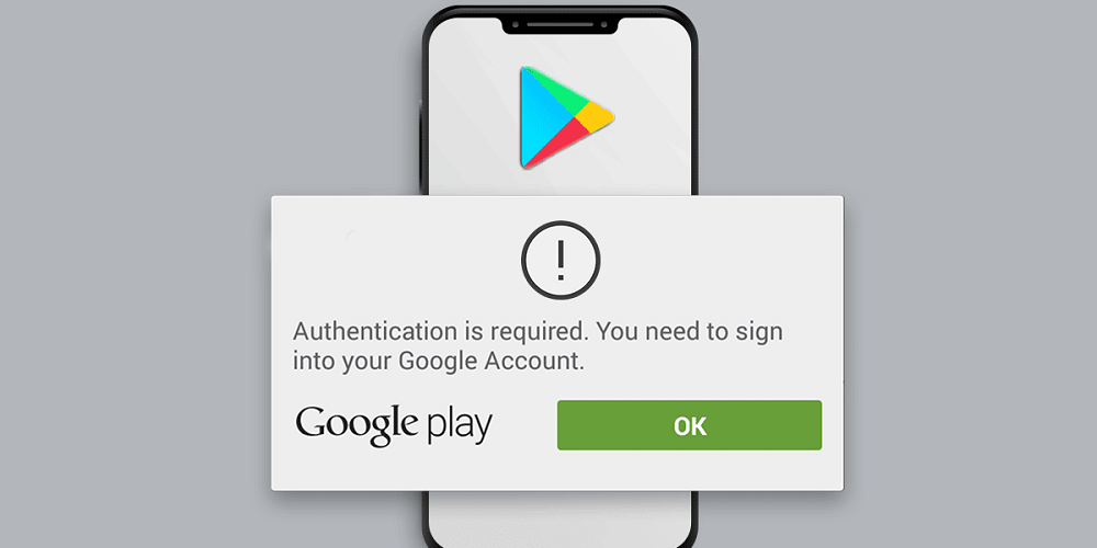 authentication required google play