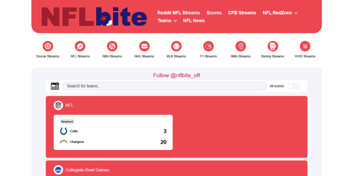 Best 25 NFLbite Alternatives – Watch NFL Streams - NimbleTech