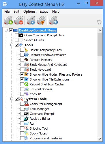 Context Menu Editor