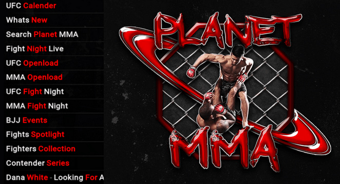 PlanetMMA Kodi Addon