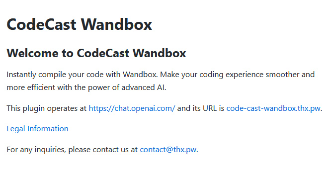 Codecast-wandbox