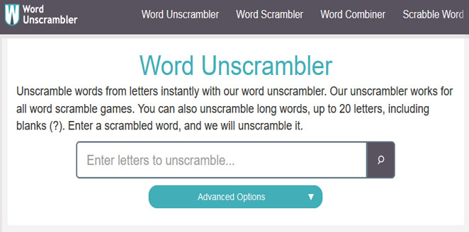 Word Unscrambler