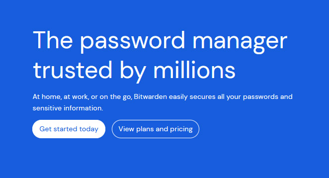 Bitwarden Free Password Manager