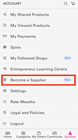 how to sell on Meesho supplier panel